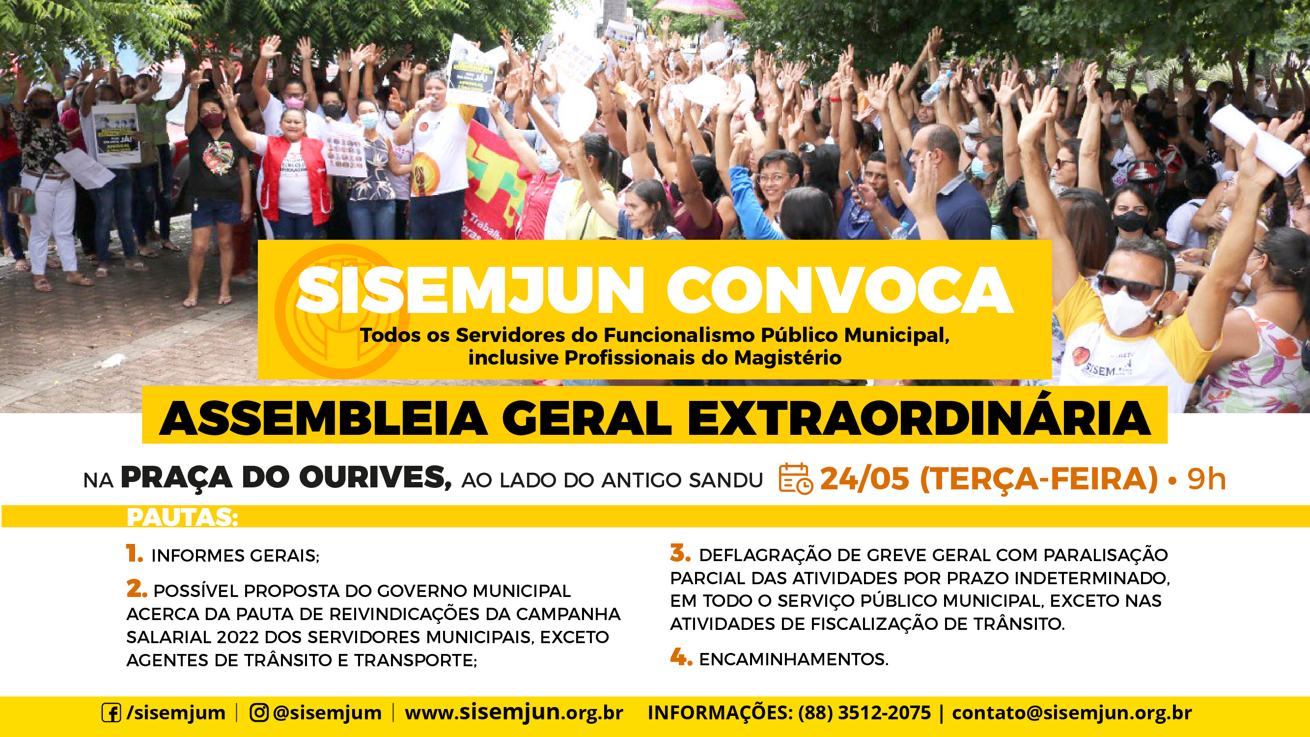 Assembleia Geral Extraordinária de Deflagração de Greve