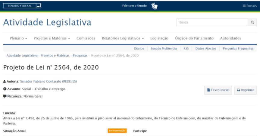 Piso Salarial Nacional da Enfermagem e da Parteira