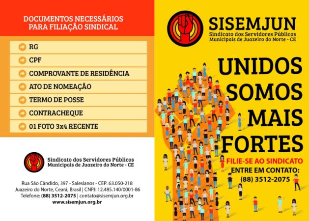 SISEMJUN realiza campanha de sindicalização entre servidores de Juazeiro do Norte